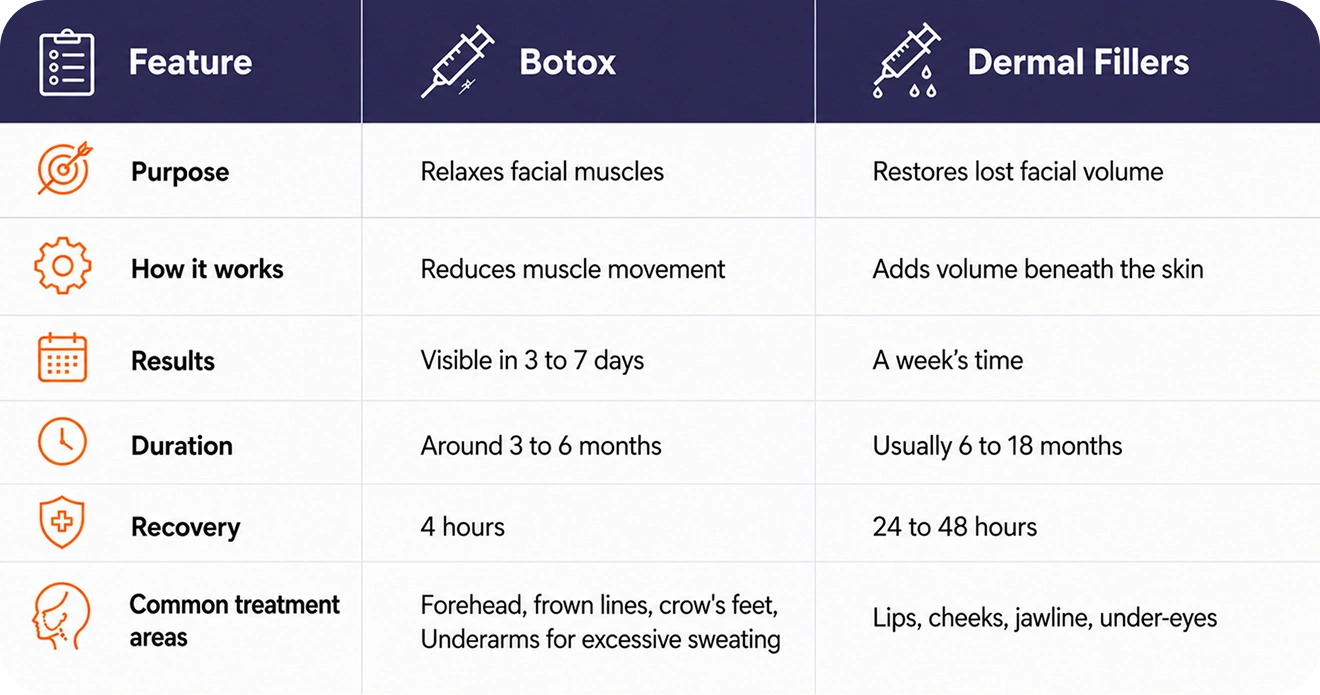 Botox vs Fillers